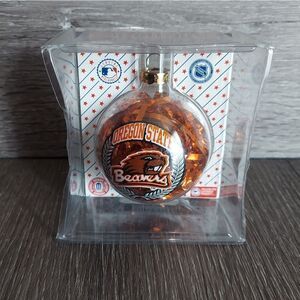 Oregon State Beavers Glass Christmas Ornament - Sports Collectors Series